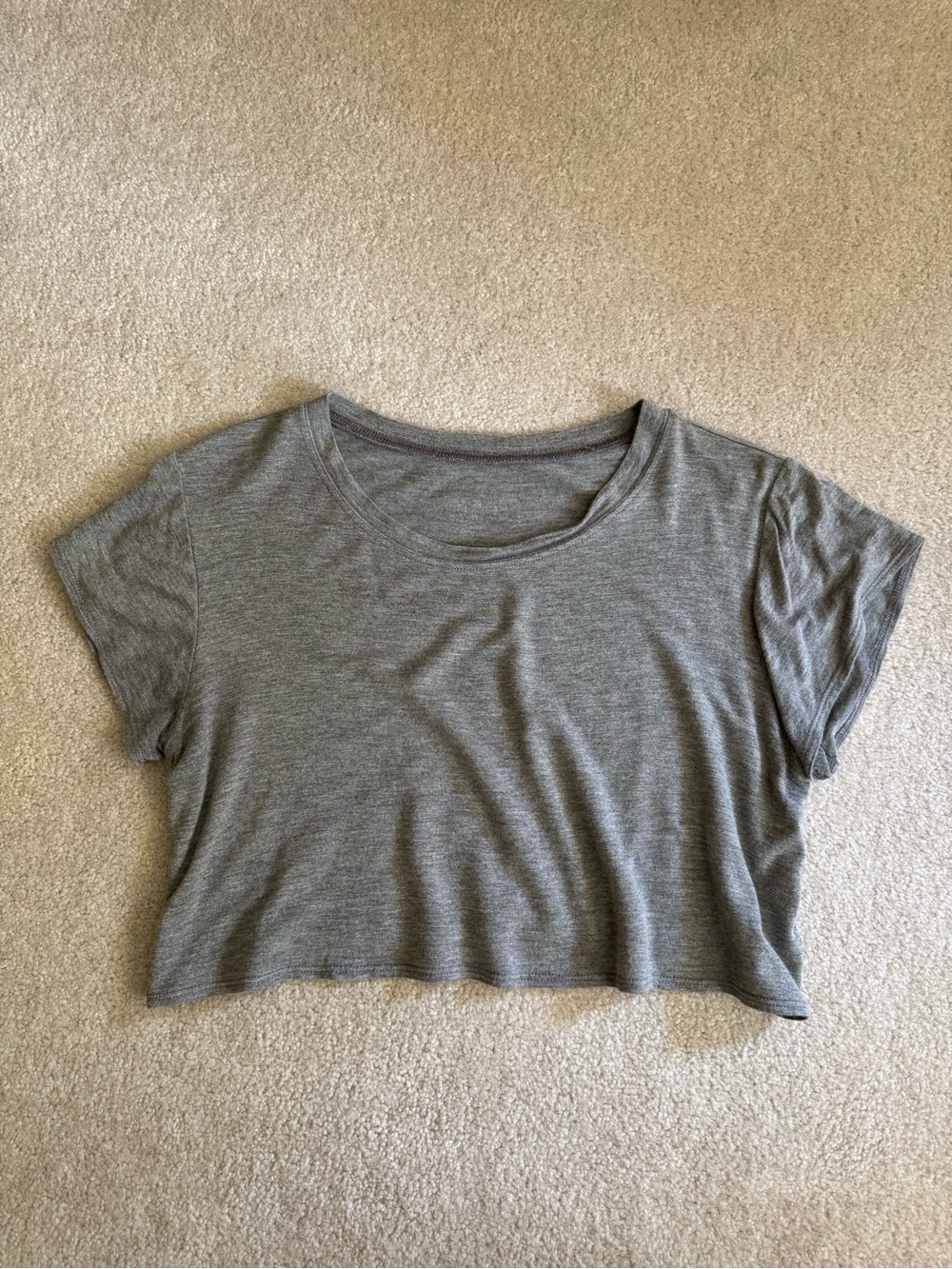 Bombshell Sportswear Gray Cropped Tee